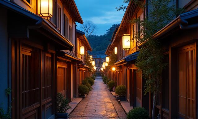祇園の伝統的な通り
